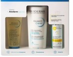 Набор подарочный, Bioderma (Биодерма) 500 мл + 100 мл + 100 мл Атодерм для увлажнения и защиты кожи крем питательный + липо уход для рук + масло для душа