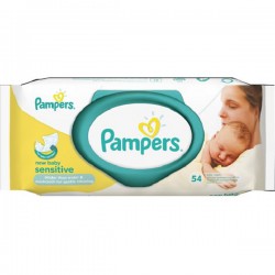 Салфетки влажные детские, Pampers (Памперс) №54 нью беби сенситив