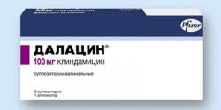 Далацин, суппозитории вагинальные 100 мг 3 шт